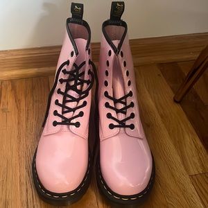 Size 8 pink doc marten boots